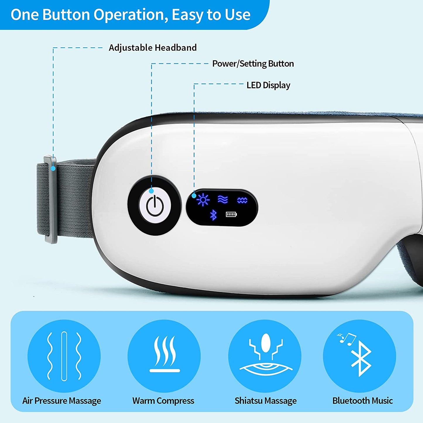 Smart Airbag Vibration Electric Eye Massager