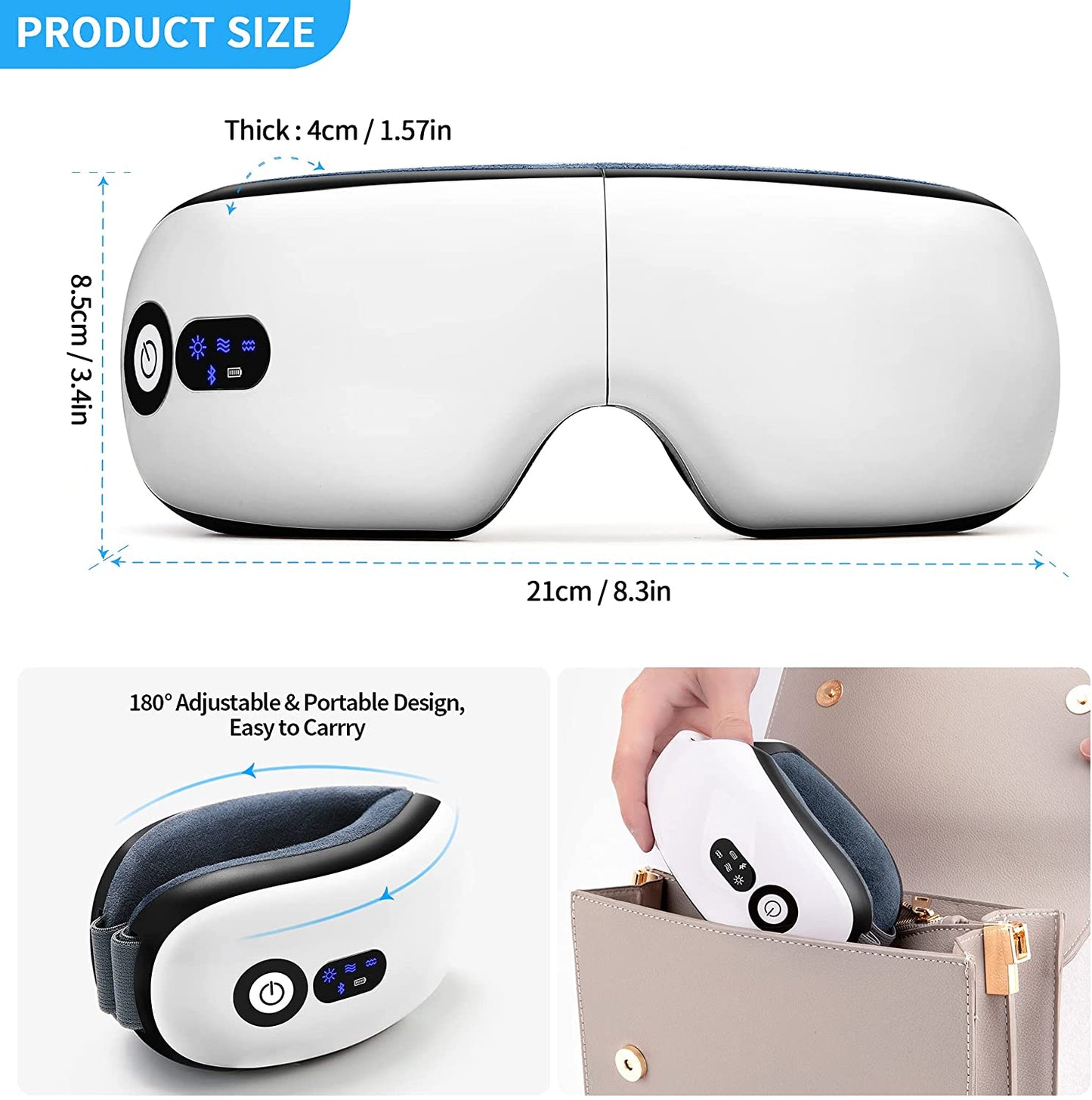 Smart Airbag Vibration Electric Eye Massager