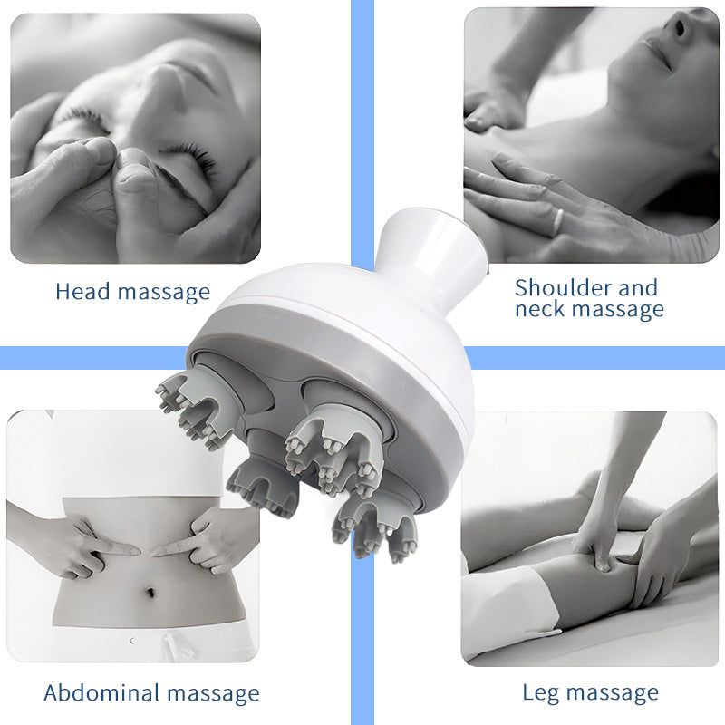 Rotating Kneading Portable Head Massager