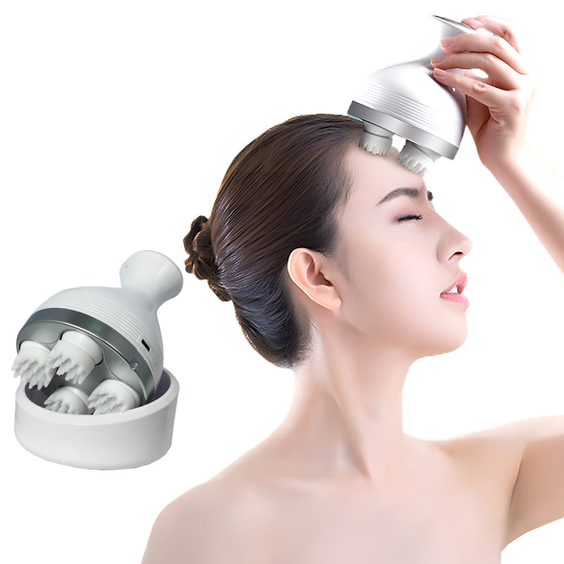 Rotating Kneading Portable Head Massager