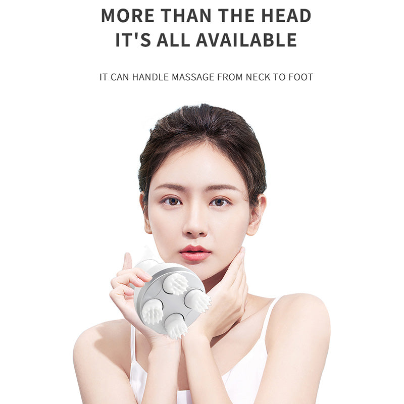 Rotating Kneading Portable Head Massager