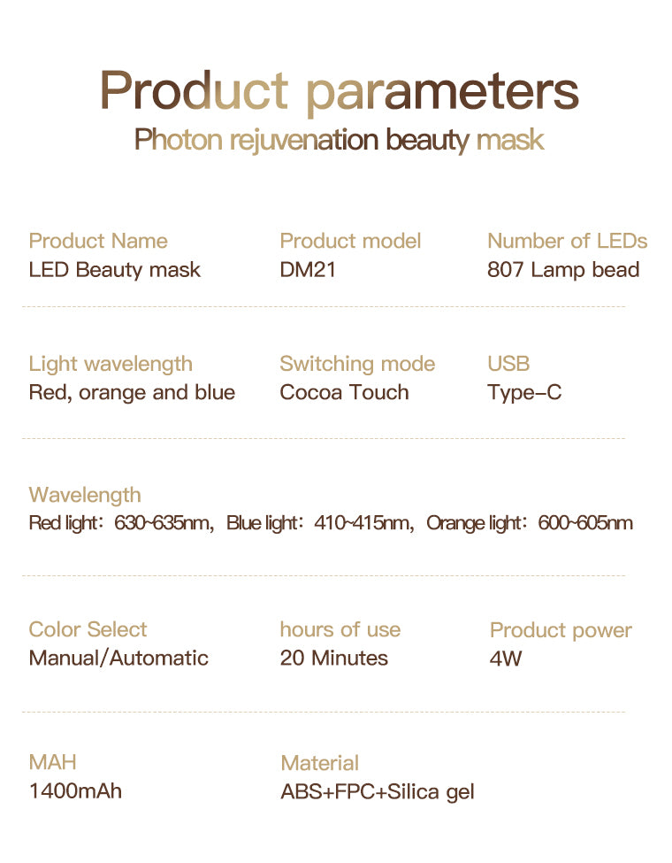 Ceramide-Shield LED Therapy Face Mask