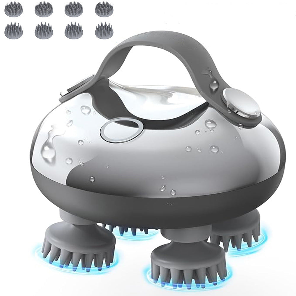 8 Silicone Claws Rechargeable Head Massager
