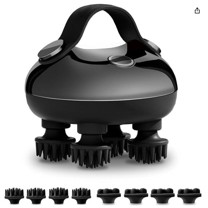 8 Silicone Claws Rechargeable Head Massager